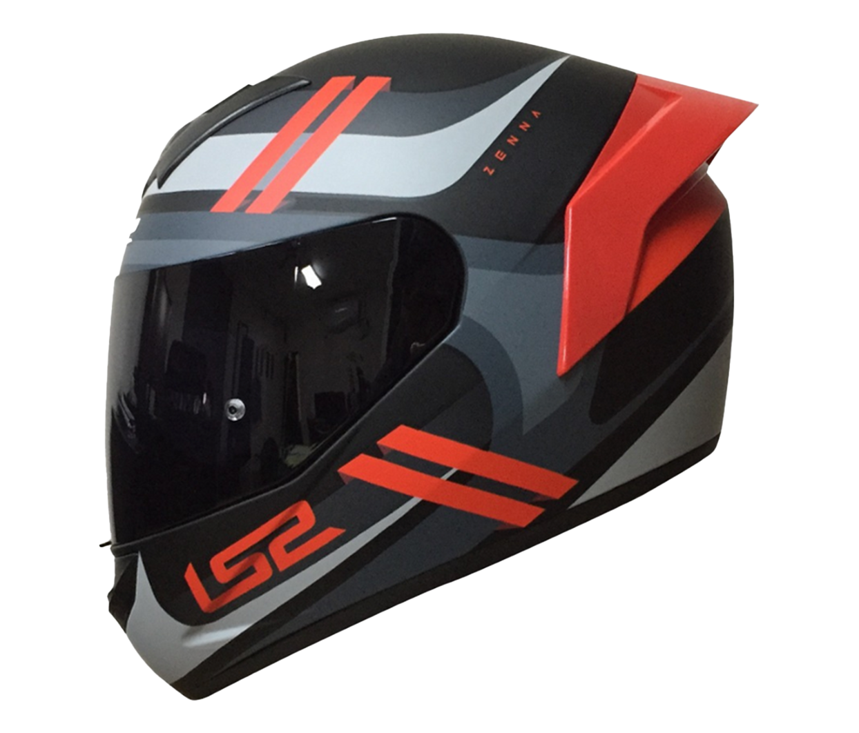 CASCO LS2 NS352 ZENNA NEGRO MATE/ROJO CP ROJO 